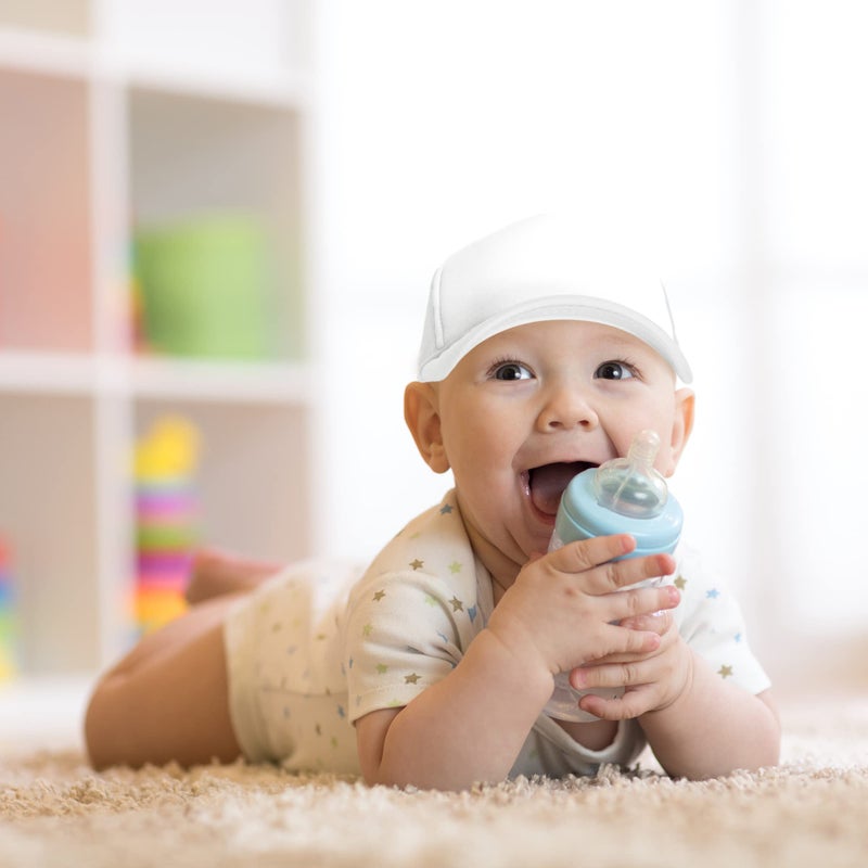 DALIX قبعة شاحنة للأطفال من DALIX - قبعة صغيرة جداً للبنات والأولاد باللون الأبيض - Image 5